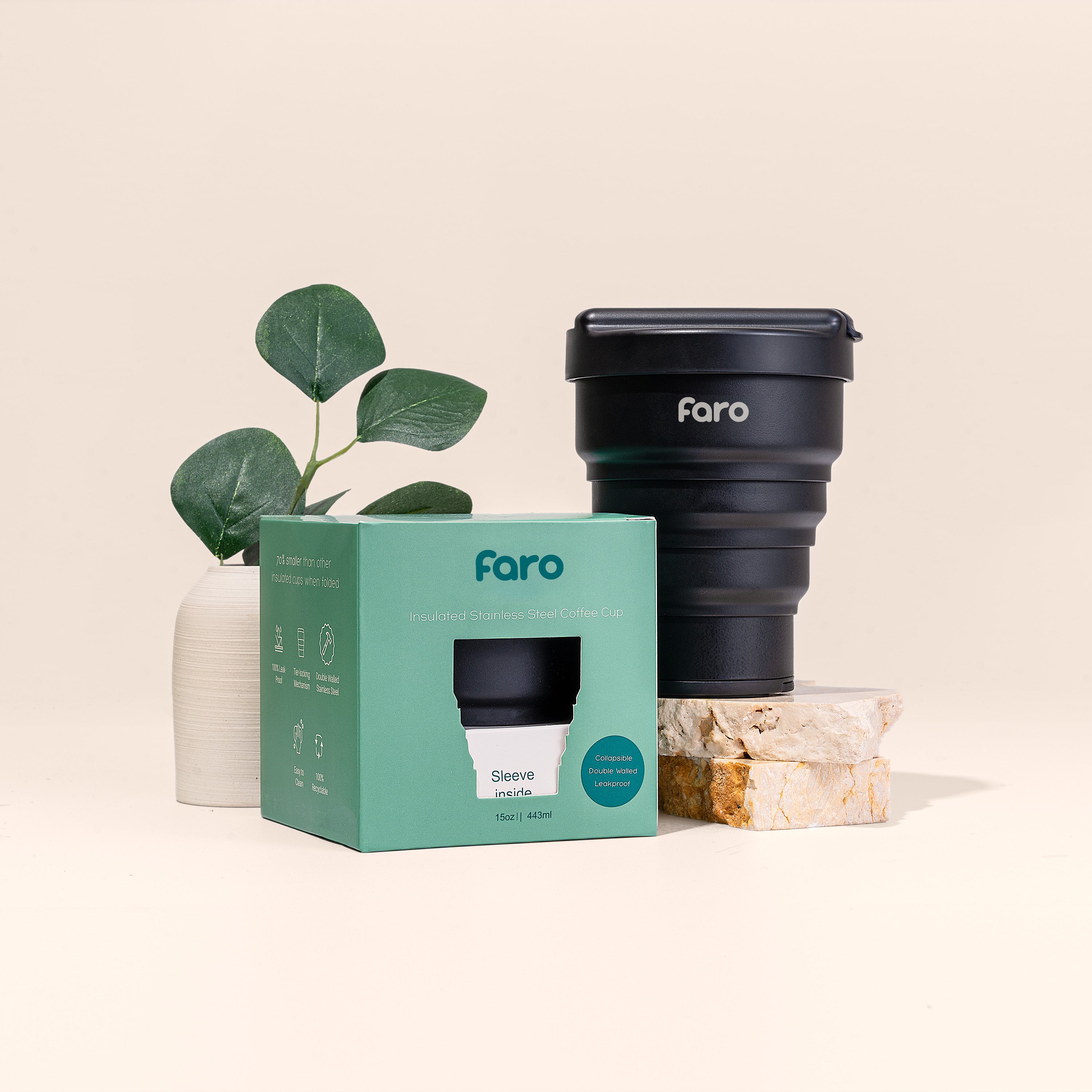 Drinkware Bundle (15oz Cup + Lid + Sleeve)